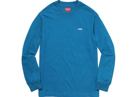 metallic box logo l/s tee|Supreme Metallic Box Logo L/S Tee Blue Sz Large FW2020 .